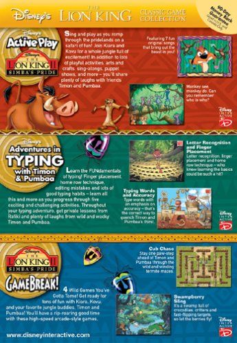 The Lion King Classic Game Collection Edition PC Disney