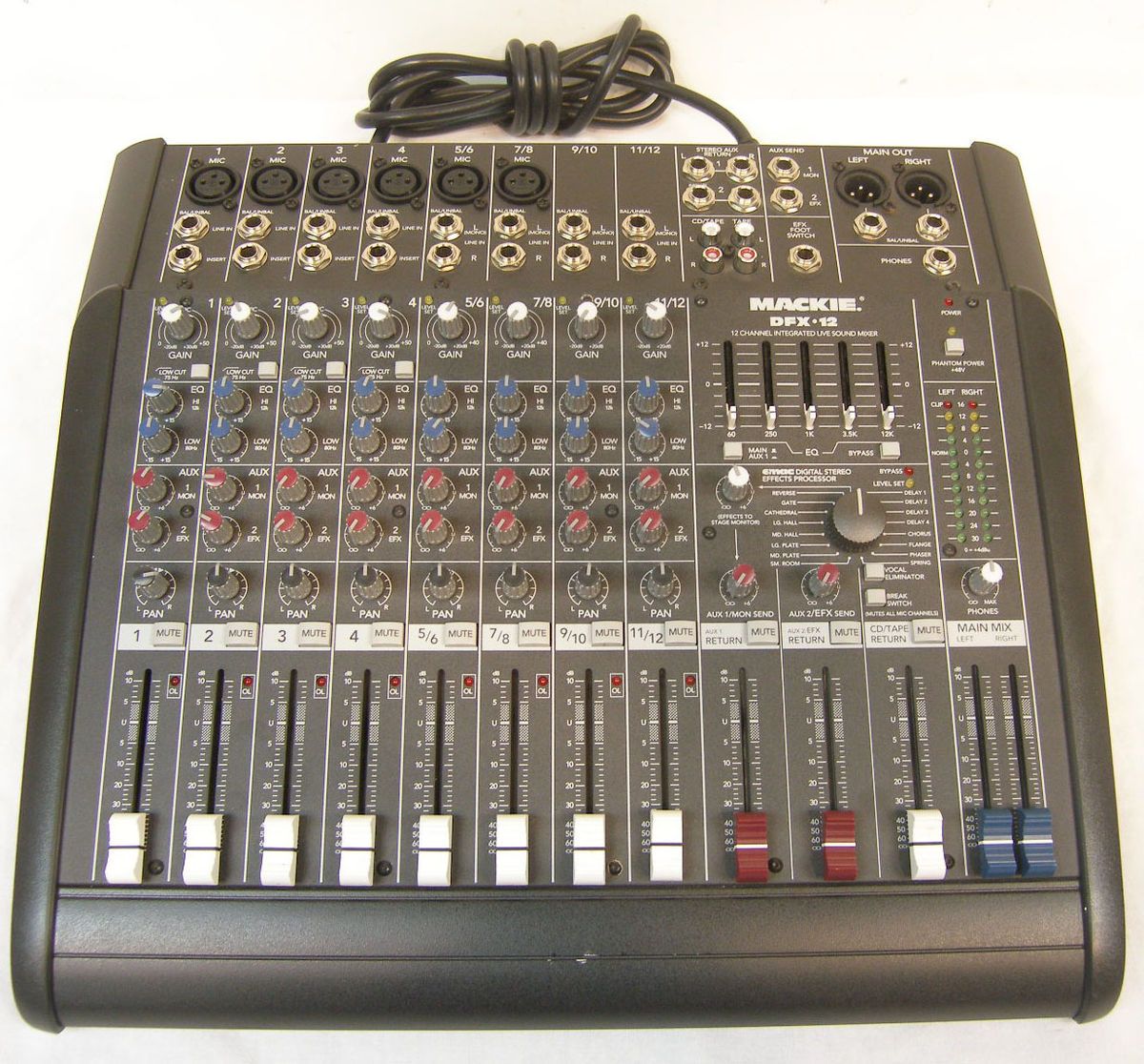 Mackie DFX 12 DFX12 12 Channel Live Sound Mixer