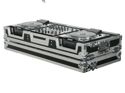 Odyssey FZ12CDJW Flight Ready DJ Coffin Case 12 Mixer + 2  CD Players