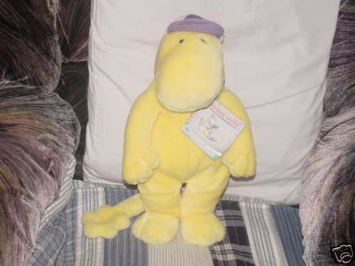 14 Gund Zwibble Dibble Plush Toy Yellow Dinosaur Tags