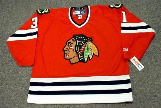 dominik hasek blackhawks 1992 vintage jersey xxl