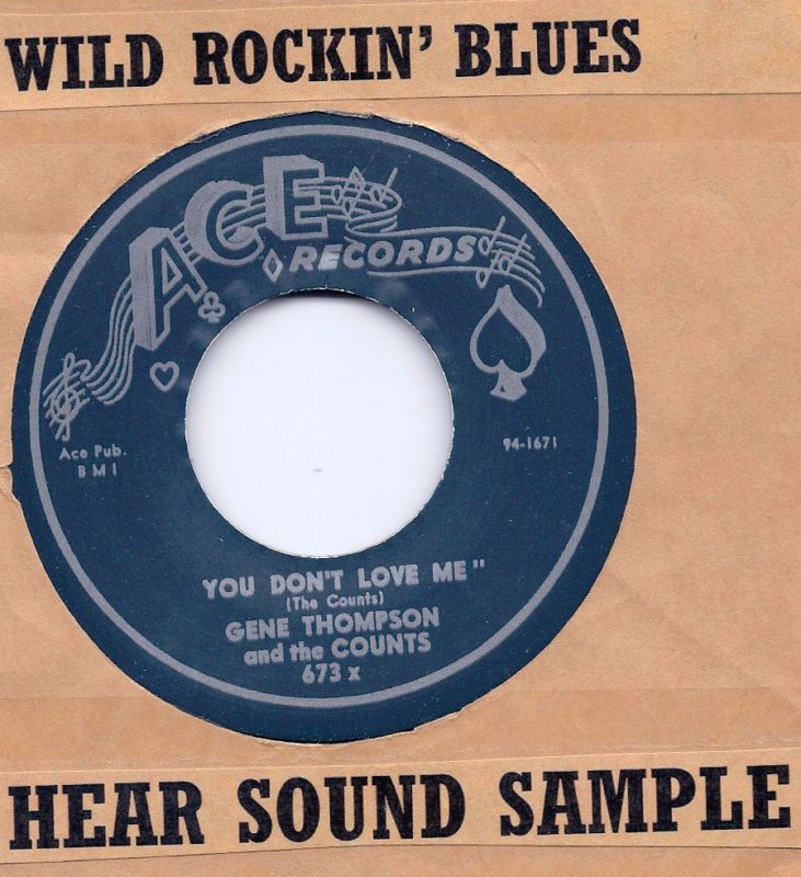 Blues Rockabilly Gene Thompson You DonT Love Me Listen