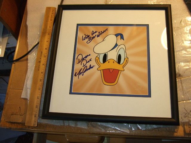 Authentic Heres Donald Autographs Disney Certificate