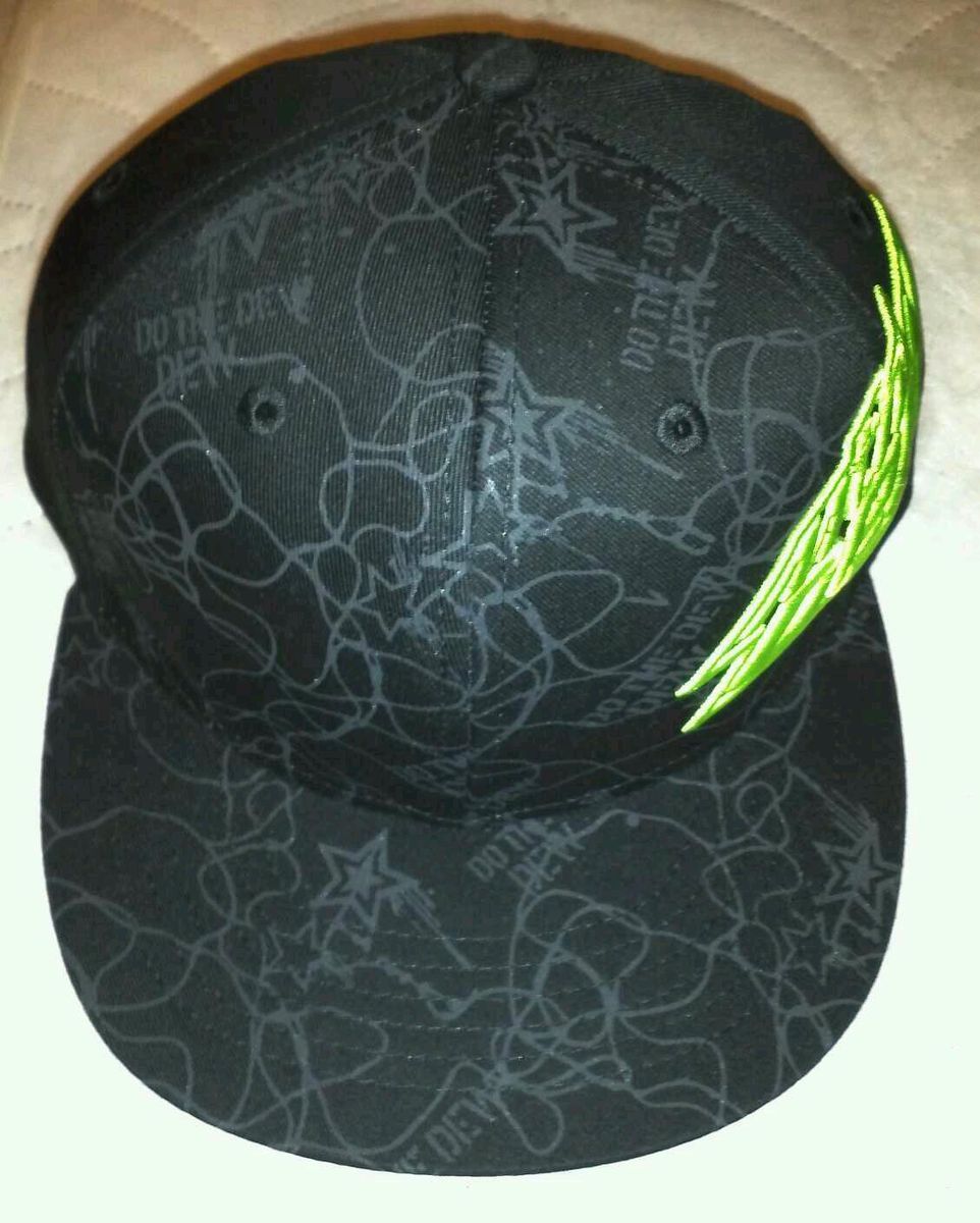 Mountain Dew Mtn Dew Flat Bill Hat Cap New Fitted