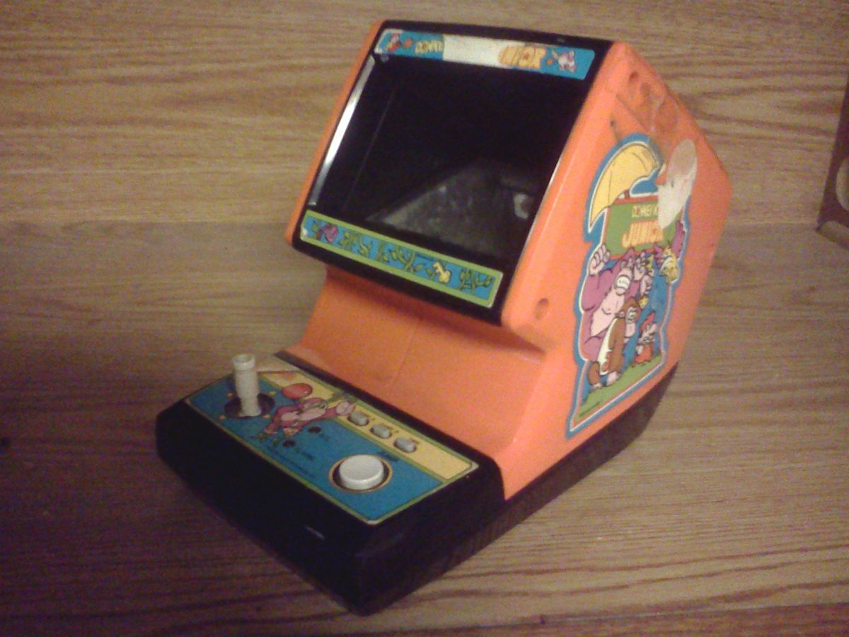 Donkey Kong Junior Coleco Nintendo Mini Tabletop Arcade Game For Parts