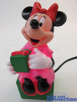 Disney Vintage Minnie Mouse Holiday Light Up Figurine Christmas