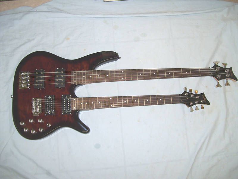 Double Neck Guitar and Bass Guitar 4 and 6 String