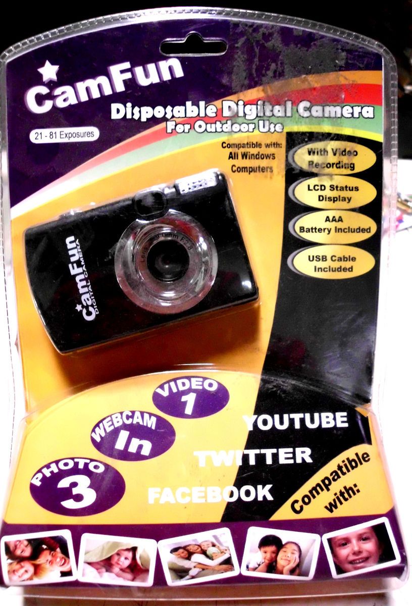 SET OF DISPOSABLE DIGITAL CAMERA 300K PIXELS 300 K PHOTO WEB CAMERA