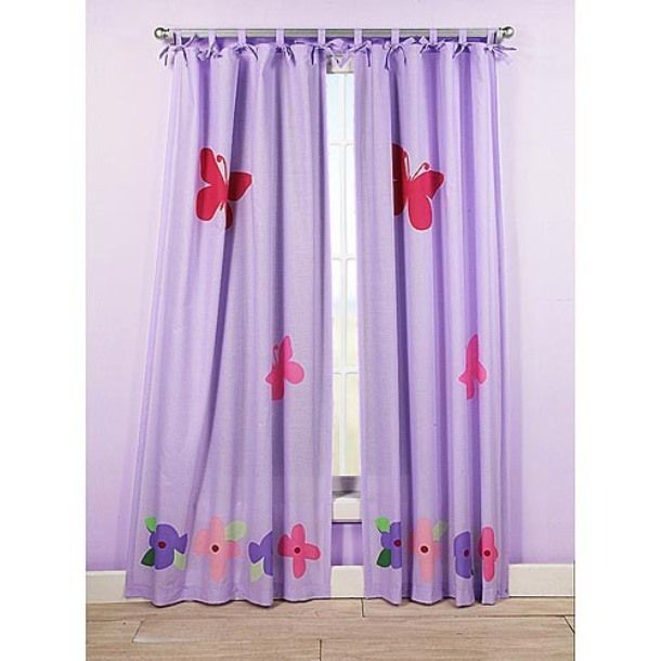 Disney Flourish Purple DRAPES Curtains inspired by Alice in Wonderland