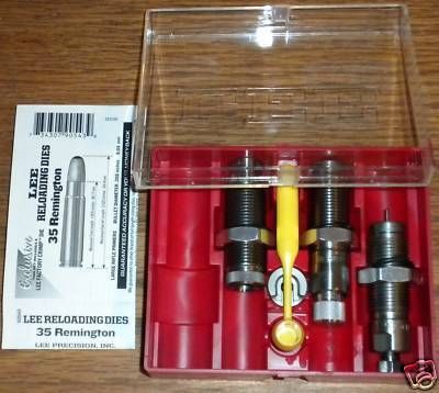 Lee Reloading 3 Die Set for 35 Remington with Factory Crimp Die New