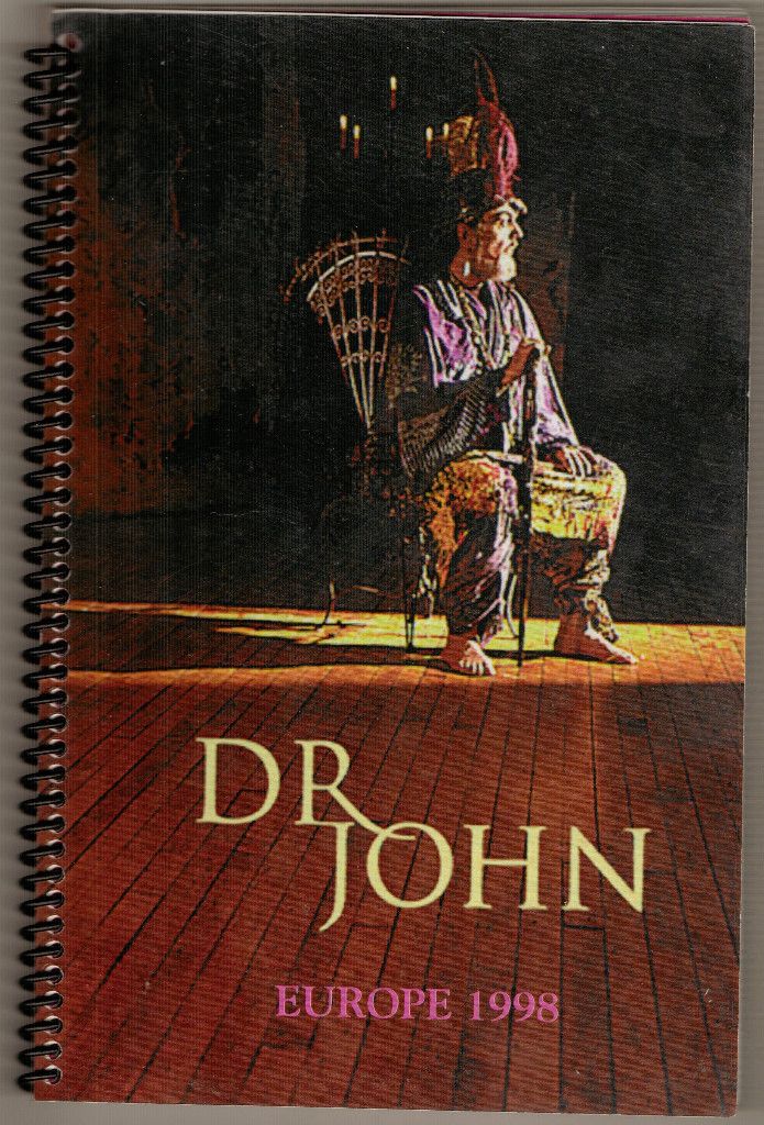 Mega RARE Dr John 1998 Europe Tour Itinerary Schedule