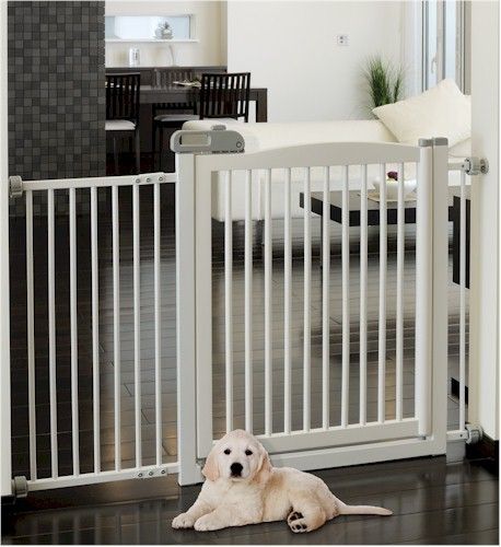 Extra Wide Dog Kids Tension Mount Gate Fence 2 Colors