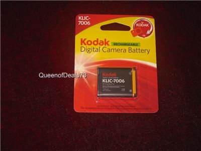 Kodak KLIC 7006 Digital Camera Rechargeable Li Lon Battery 3 7V New