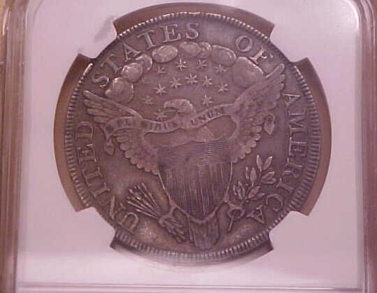 1799 Silver $1 NGC VF 25 Irregular Date 15 Stars Draped Bust Dollar BB