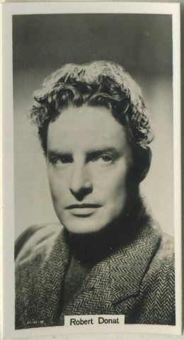 Robert Donat 1939 RJ Lea Movie Star Tobacco Card