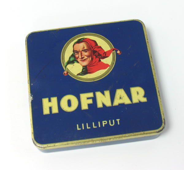 Dutch Hofnar Joker Lilliput Flat Cigar Tin Box