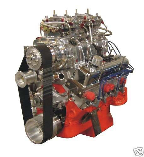 Blown Chevy SBC 427 Pro Street Turn Key Crate Engine