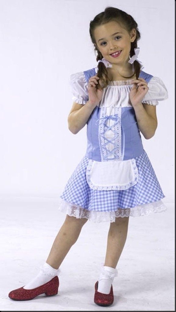 Dorothy Child Toddler oz Blue Dress Girls Costume New