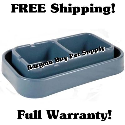 Bergan Ant Free Dog Cat Pet Bowl Double Feeder Dish