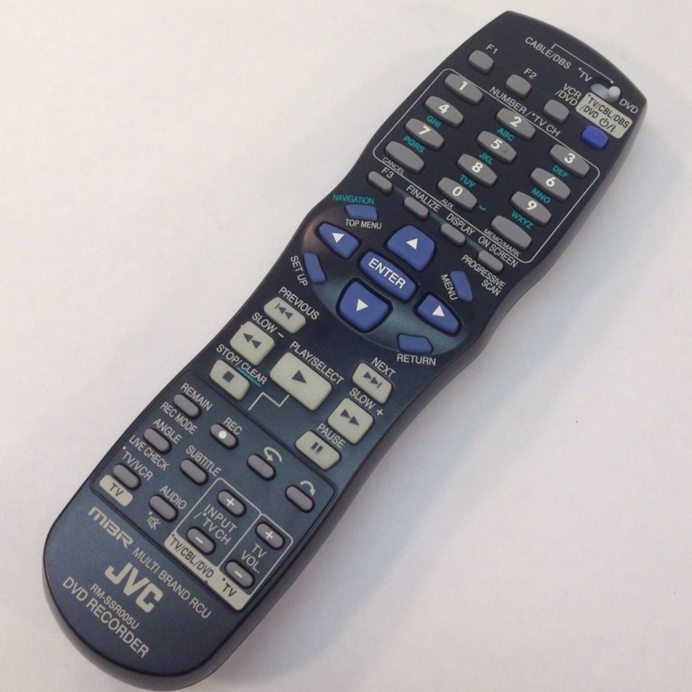 JVC Model RM SSR005U DVD Recorder Remote Control for SR MV55 NEW