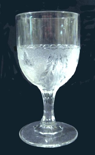 Doyle Glass Antique EAPG Stemmed Water Goblets Clear Textured