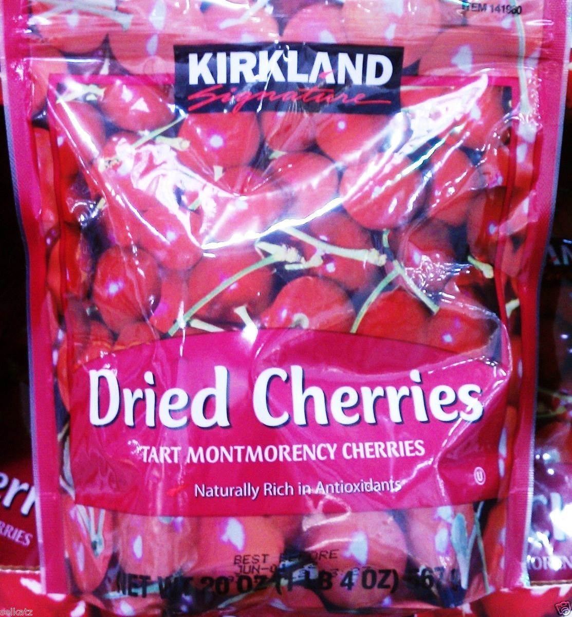 KIRKLAND SIGNATURE DRIED TART MONTMORENCY CHERRIES 20 OZ FRUIT SNACKS