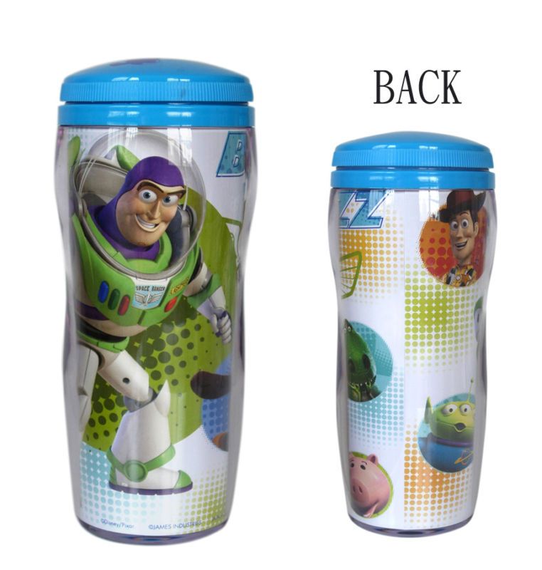 Toy Story Buzz Lightyear Woody Drink Water Cup w Lid