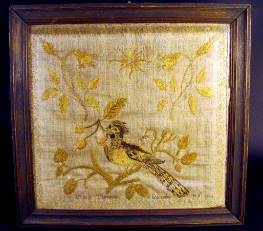 Very Early American Needlework Sampler Dated December The 8th 1816