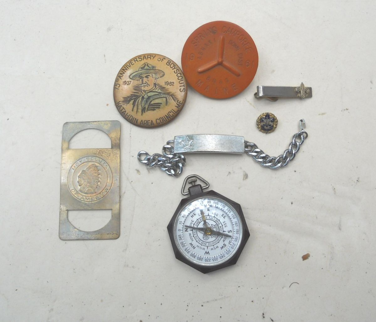  BSA Vintage Slides Compass and Misc Lot