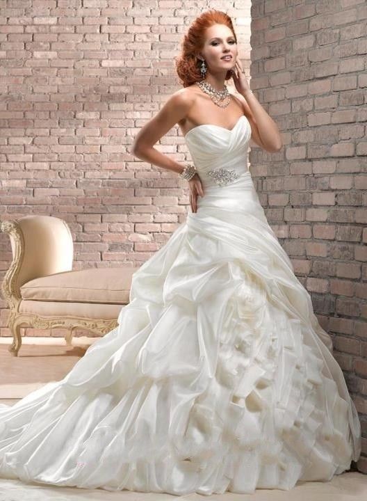 Edel Herzenform Brautkleider Hochzeitkleider Ballkleider Abendkleid