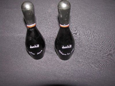 Alfred Dunhill Bowling Pin Dunhill After Shave Cologne Bottles London