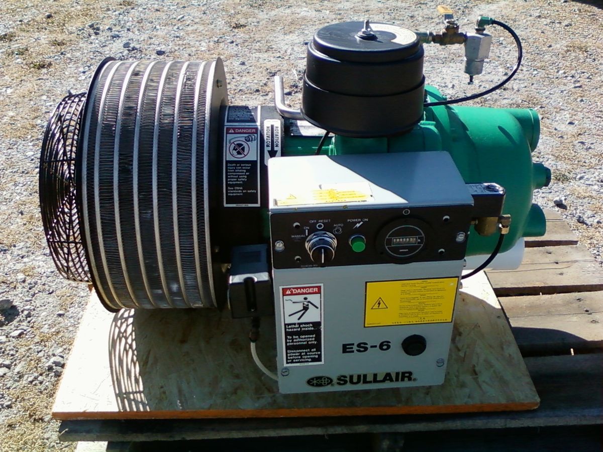  10 HP Sullair ES 6 Rotary Air Compressor