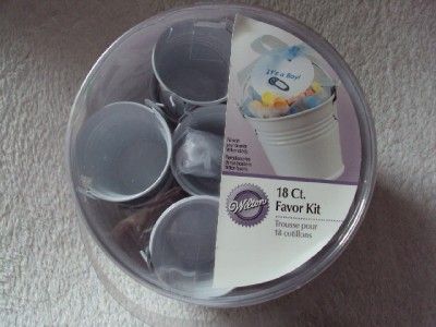 Wilton Round Pail Favor Kit 18ct Baby Shower Party New