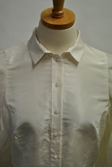 Carolina Herrera Embellished Sleeve Taffeta Blouse Sz 6 Silk $2 590