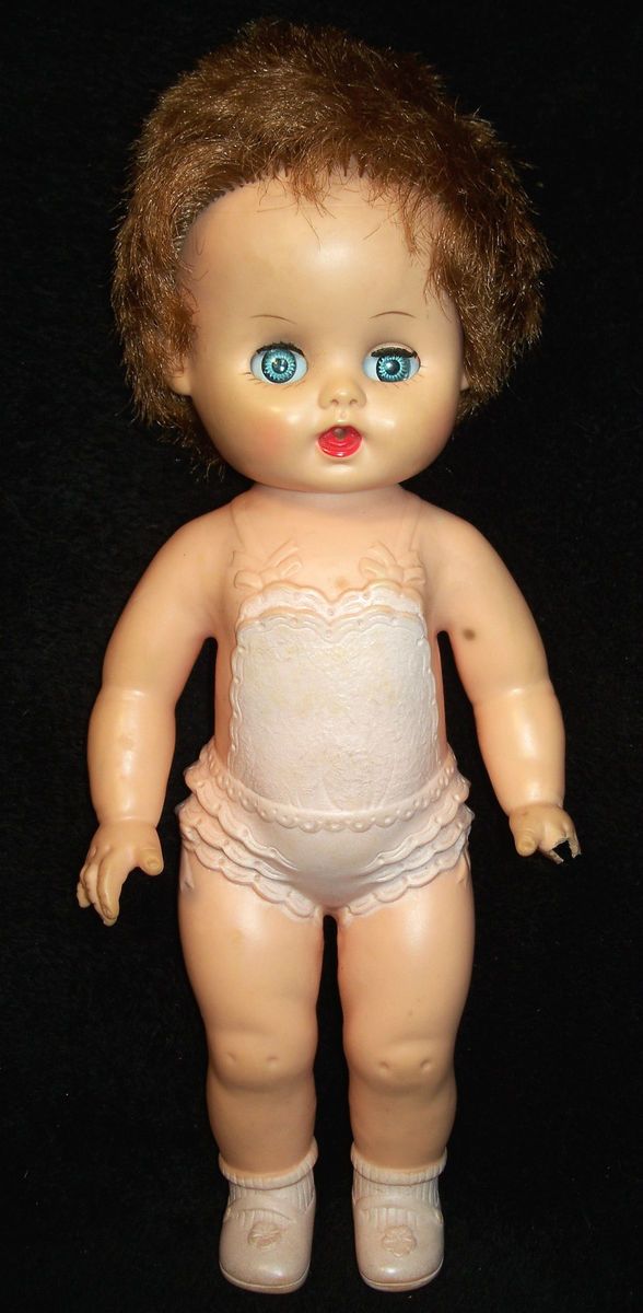 RARE 14 Sun Rubber Ruth E Newton Sun Dee Doll w Rooted Hair Sleep