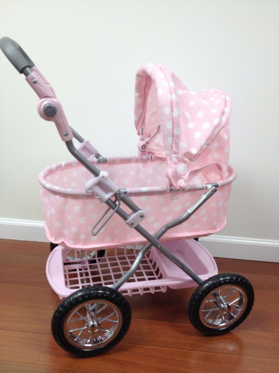  Pottery Barn Kids Pink Polka Dot Stroller