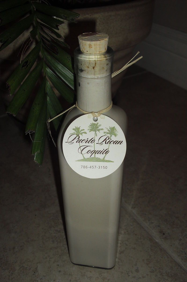 Puerto Rican Eggnog Coquito 500ml Quadra Bottle Local Miami FL Pick Up