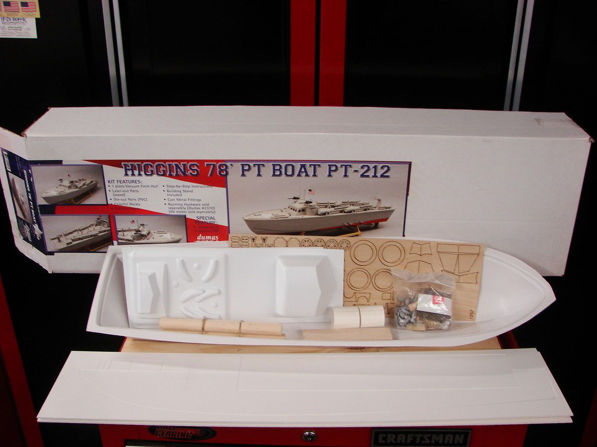 Dumas PT 212 Kit 1257 1 30 Scale R C Vacuum Formed Hull