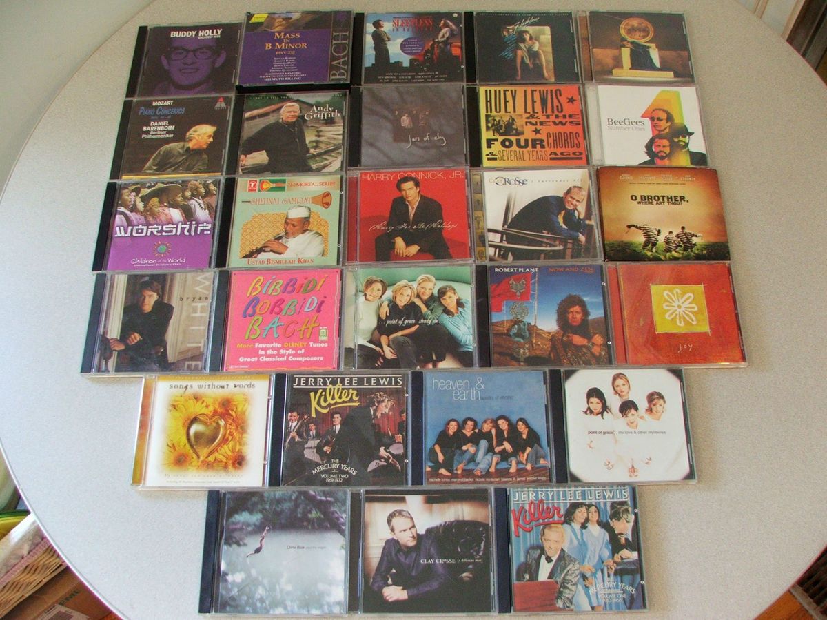 Eclectic Mixed lot of 67 CDs Christian Country Classical Rock Blues