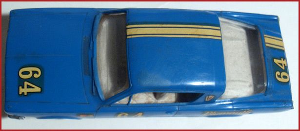 Vintage 1966 STROMBECKER PLYMOUTH BARRACUDA SLOT CAR   RICHARD PETTY 1