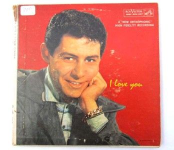 Eddie Fisher I Love You 45 RPM Double EP RCA EPB 1097 Cardboard