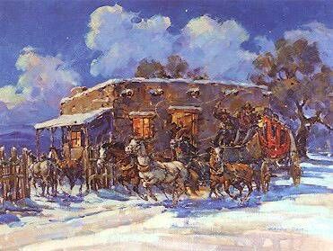 Marjorie Reed Painting Stagecoach Antique California Arizona Artist