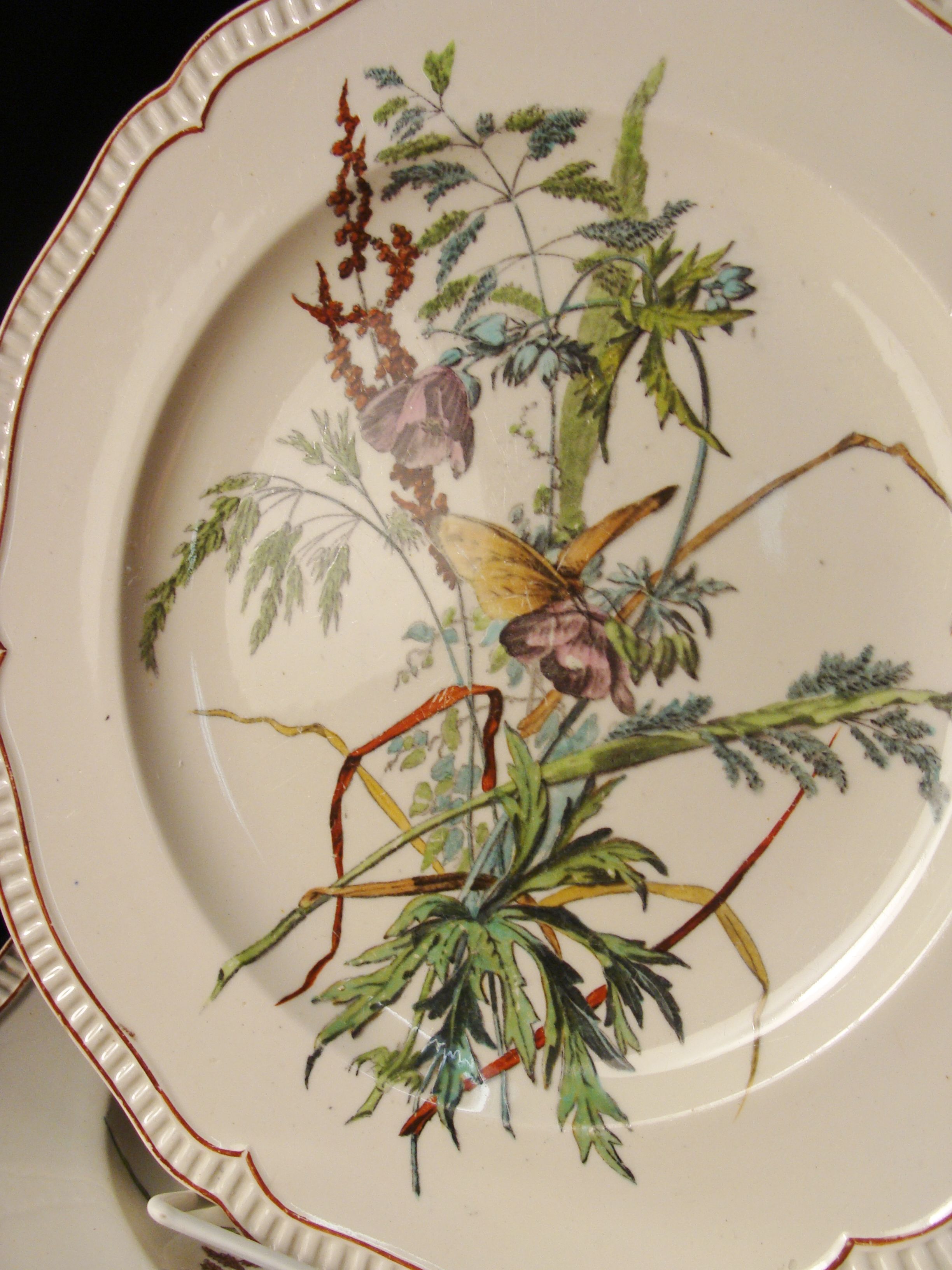 Set 7 Copeland English Aesthetic Period Dinner Plates