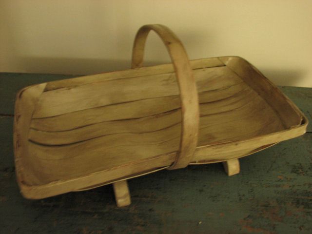 Vintage Primitive Trug Basket with Beautiful Details