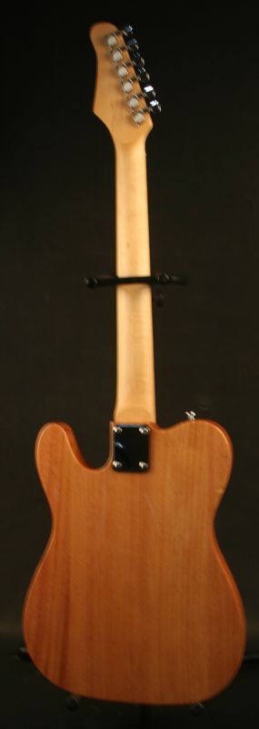 Gitano Electric Guitar Tele Style Solid Mahogany Body Natural