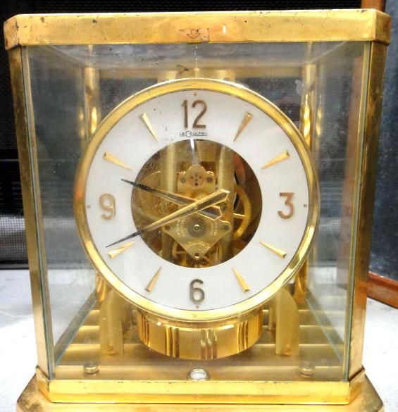 1972 Vintage LeCoultre atmos Mantel Clock Swiss Husfelt GM