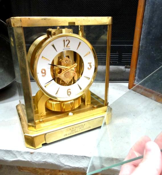 1972 Vintage LeCoultre atmos Mantel Clock Swiss Husfelt GM