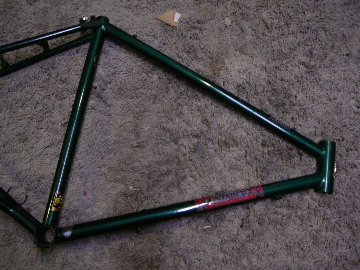 Raleigh Elk Horn Vintage Chromoly steel mountain bike frame Green