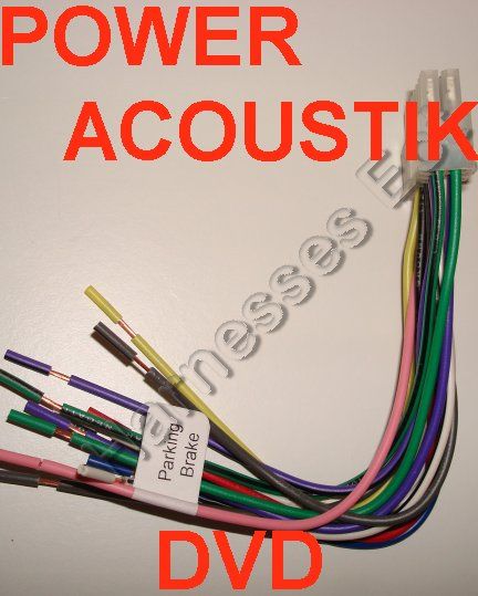 Power Acoustik DVD Wire Harness Ptid 8940N 7001NBT New