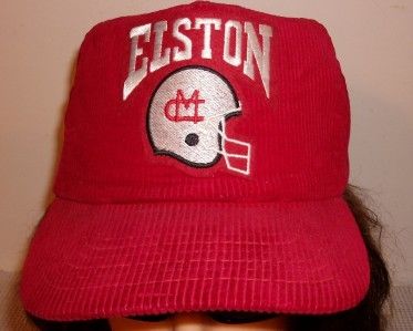 Vintage Michigan City IN ELSTON High School Red Hat Cap One size